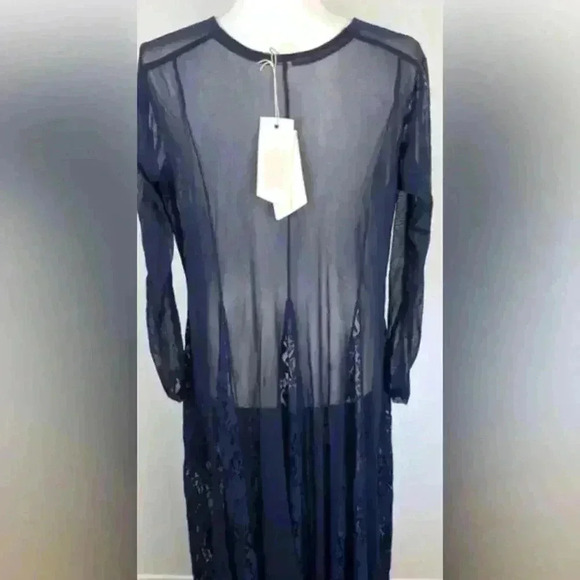 NWT! Free People X We Are HAH Mama C Whit Slip Dress Navy - Picture 6 of 11